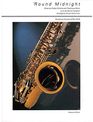'Round Midnight: Jazz Ballad. 4 Saxophone (AATBar/SATBar). Partitur und Stimmen.