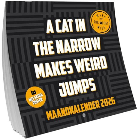 Make that the cat wise Amerikaanse kalender - 2026