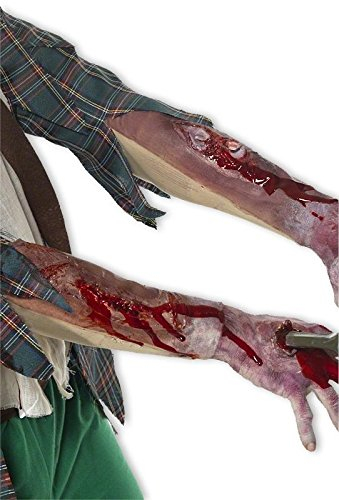 Close Up Blutige Armstulpe mit Narben aus Latex in Einheitsgröße für Erwachsene