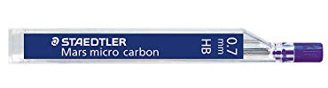 Staedtler 6 Cases of 12 x Mars Micro Carbon Pencil Leads 0,7 mm HB
