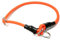 Mystique® Biothane Halsband rund mit Zugbegrenzung 8mm 45cm neon orange