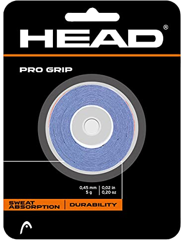 HEAD Overgrip Pro Grip mit 3 fixierungsbändern, blau, One Size, 285702-bl