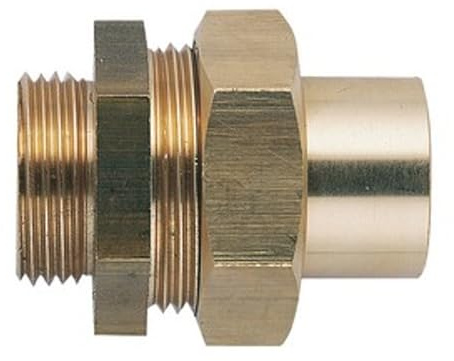 Raccord Union Fer / Cuivre - Male / Femelle (L341 G-cu) - Diametres 40/49 - 42 mm