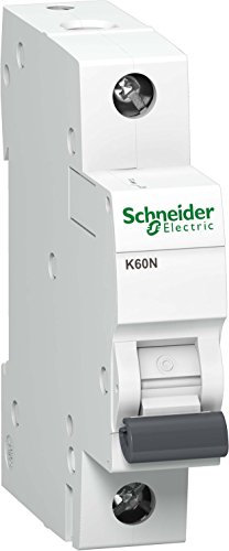 Schneider A9K02113 Leitungsschutzschalter K60N 1P, 13A, C Charakteristik, 6kA, Multicolor