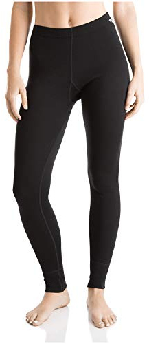 MERIWOOL Womens 100% Merino Wool Base Layer Thermal Pants Black