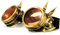 4sold (TM Steampunk Antique Copper Cyber Goggles Rave Goth Vintage Victorian Like Sunglasses See All Pictures (Goggles Studs Gold)