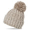 Caspar MU087 klassische Damen Winter Bommelmütze, Farbe:beige, Größe:One Size