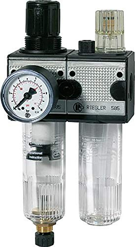 RIEGLER 100570-CL 55 K-HA Wartungseinheit 2-tlg. »multifix«, mit PC-Behälter, BG 5, G 1, 1Stk