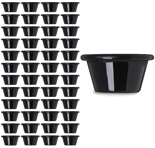 Carlisle 4312203 Black 2 Oz. Smooth Ramekin (Case of 48)