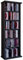 VCM Regal DVD CD Rack Medienregal Medienschrank Aufbewahrung Holzregal Standregal Möbel Schrank Möbel Farbwahl Vostan