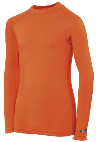 Rhino Childrens Boys Long Sleeve Thermal Underwear Base Layer Vest Top (LY-XLY) (Orange)