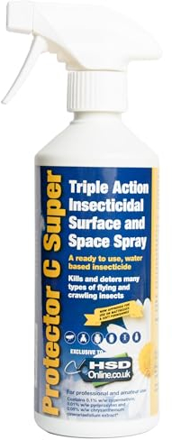 Xterminate Bed Bug Killer Spray 500ml, Used By Professionals, For Home Use, Bedrooms, Mattresses, Carpets, Furniture & More Kills & Controls Fleas, The Most Effective in the UK
