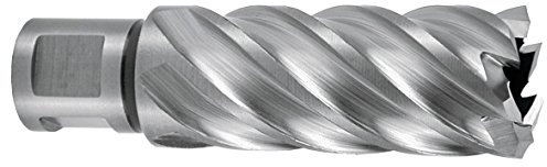 RUKO 108528E - Broca hueca HSSE-Co 5 con vástago Weldon (3/4), rectificada CBN, profundidad de corte 55 mm (28,0 x 19,0 mm)