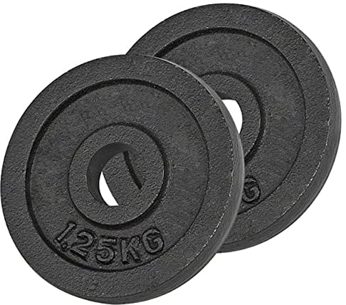 Hantelscheibe aus Gußeisen, Hantel, Gewichte, 2x Stück: 1,25 kg