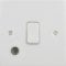 Schneider Electric Ultimate Flat Plate - Single Light Switch, with Flex Outlet, Double Pole, GU2213WPW, Painted White with White Insert