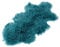 Reissner Lammfelle Naturform Tibetlammfell TP2 100x55cm Farbe Turquoise/türkis JAY102