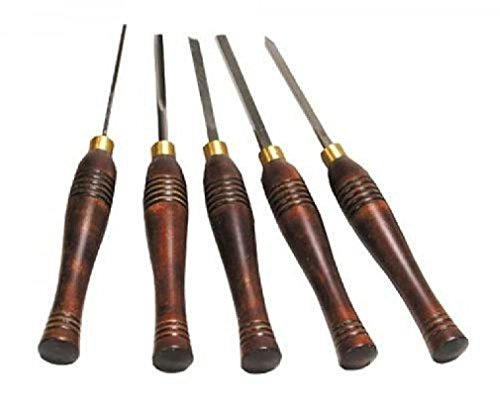 PSI Woodworking LCMINI2 Lathe Woodturning 5pc HSS Mini Chisel Set