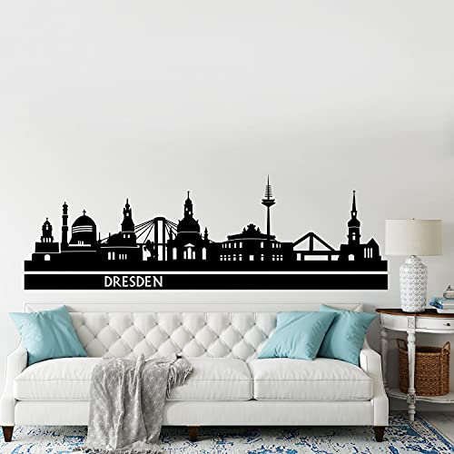 Wandtattoo Skyline Stadt Dresden Panorama Deutschland Größe: Größe 2