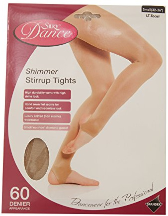 Silky Womens/Ladies Dance Shimmer Stirrup Tights (1 Pair)