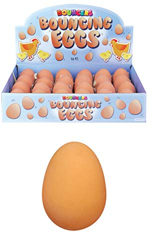 6 x Bouncy Eggs Rubber Balls - Gefälschte Eier
