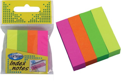 Paper Index Notes 50x12mm 100 Sheets, 4 neon Colors (82215) by JMS Photos