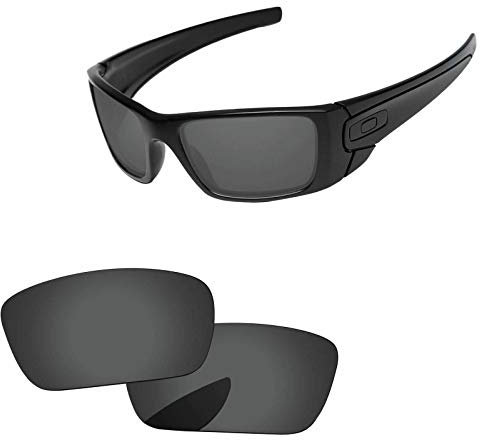 Custom SR Polarisés Verres de Rechange Per Oakley Fuel Cell (Black Iridium)