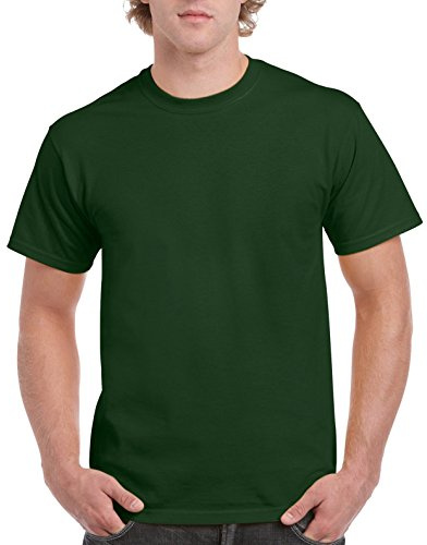 Gildan Men's Ultra Cotton Tee Extended Sizes, Forest Green, XXX-Large