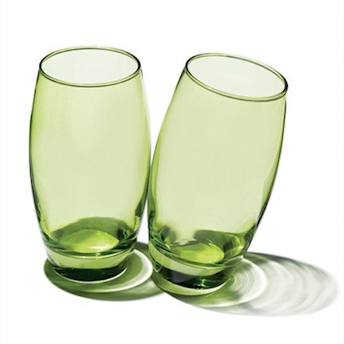 Pasabahce De Agua y Zumo Cristal Verde Lima, 500 ML, Juego de 3