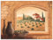 ARTland Wanddeko Wandbild Alu Verbundplatte für Innen & Outdoor Bild 80x60 cm Fensterblick Fenster Toskana Landschaft Italien Natur Malerei Ocker T4MW