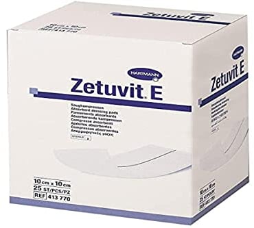 Zetuvit E sterile Wundkompresse, 10 x 10 cm
