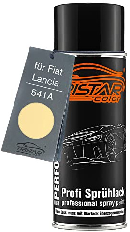 TRISTARcolor Autolack Spraydose für Fiat/Lancia 541A Giallo Ottimista | Mambo Yellow, Basislack, Sprühdose 400ml