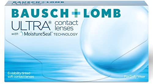 Bausch + Lomb Ultra, sphärische Premium Monatslinsen, Kontaktlinsen weich, 6 Stück BC 8.5 mm / DIA 14.2 / 5.25 Dioptrien