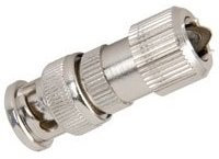 electrosmart Pack of 5 Easy/Quick Fit CCTV BNC Plug Connector – Nickel Plated with 24K Gold Plated Centre Pin & Solder Free Clamping Screw