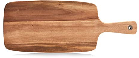 Zeller 25552 Schneidebrett mit Griff, Akazie, 52 x 20,5 x 1,2 cm Natur