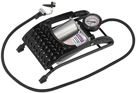 Sealey Fp4 Foot Pump Twin Barrel