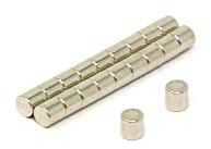 N42SH Neodymium Magnet for High-Temperature, Engineering, and Manufacturing Applications - 4mm dia x 4mm thick - 0.58kg Pull - Pack of 20