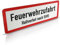 Betriebsausstattung24 Hinweischild Feuerwehrzufahrt Haltverbot nach StVO - Aluminium - 42,0 x 14,8 cm - retroreflektierend ausgerüstet