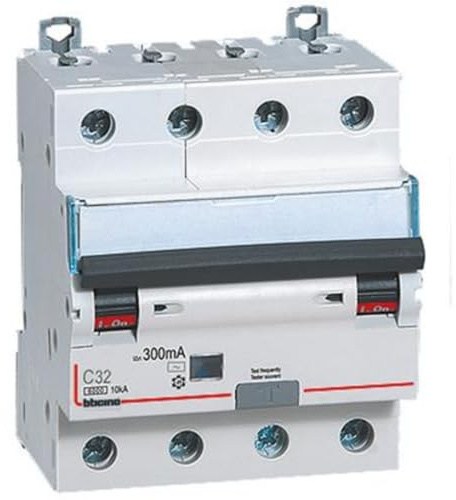 BTDIN60 4P 32A differential magnetic circuit breaker Bticino GN8844AC32