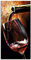 ARTland Wanddeko Glasbilder Wandbild Glas Bild einteilig 30x60 cm Hochformat Rotwein Lounge Bar Restaurant Italien Wein Kunst Malerei T5PV