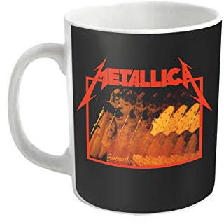 Metallica Schleudertrauma-Becher, Weiß/Schwarz/Orange, Einheitsgröße