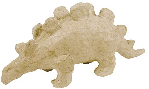 décopatch AP596O Träger XS aus Pappmaché, mini Dino Stegosaurus, 18 x 6 x 8 cm, zum Verzieren