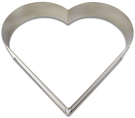 Schneider Backform Herz, 43 - 50cm, größenverstellbar, Kuchenform Backrahmen Tortenring