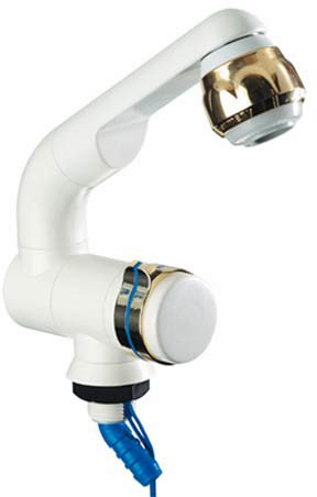 Barwig Compact Automatik-Wasserhahn weiß/gold lose