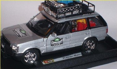 Bburago Land Rover Range Rover Experience Safari Silber 2. Generation 1994-2002 1/24 Modell Auto