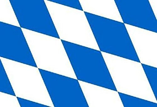 U24 Aufkleber Bayern Raute Flagge Fahne 15 x 10 cm Autoaufkleber Sticker