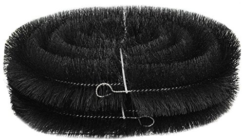 Selections Pack of 2 x Black Gutter Brush Leaf & Moss Guard (4m)