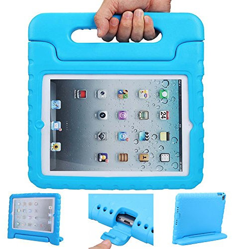imp – Kiddie case Light weight shock Proof Convertible Handle stand Kids friendly for Apple iPad Generation con retina display blu Blue Ipad Mini 123