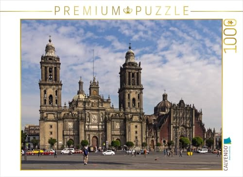 CALVENDO Puzzle Die Kathedrale in Mexiko-Stadt | 1000 Teile Lege-Größe 64 x 48 cm Foto-Puzzle für glückliche Stunden