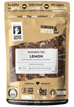 Bremer Gewürzhandel Rooibos-Tee Lemon, lose, leckerer Tee mit Zitronengeschmack, erfrischender Durstlöscher für Genießer, 100g
