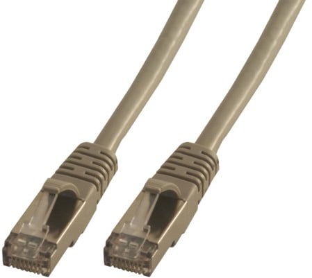 MCL Samar FCC6ABM-5M Patchkabel RJ45 Kategorie 6 A F/UTP, 5 m, Grau